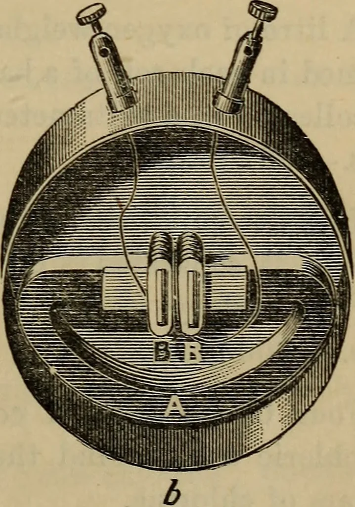 An illustration from Electricity treated experimentally, 1887, leaf 376