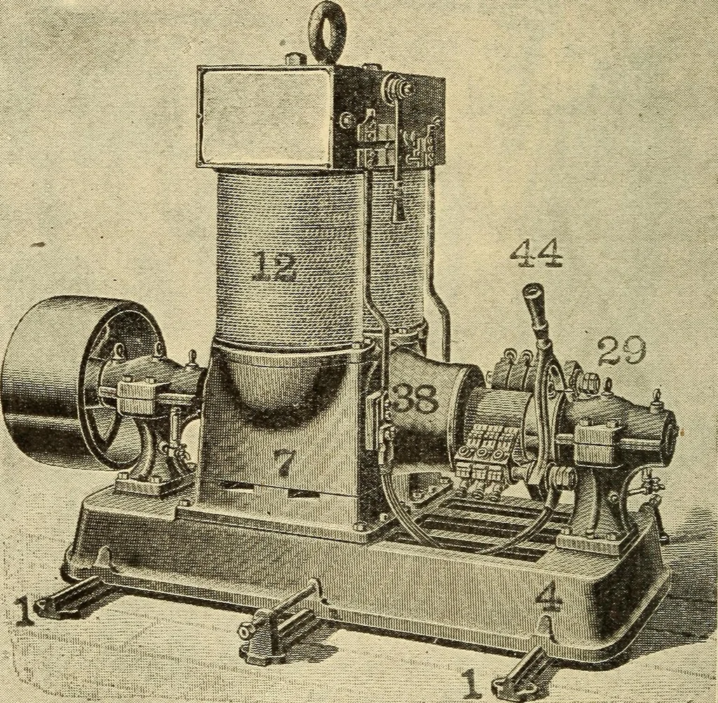 An illustration from The electric motor and the transmission of power, 1906, leaf 174