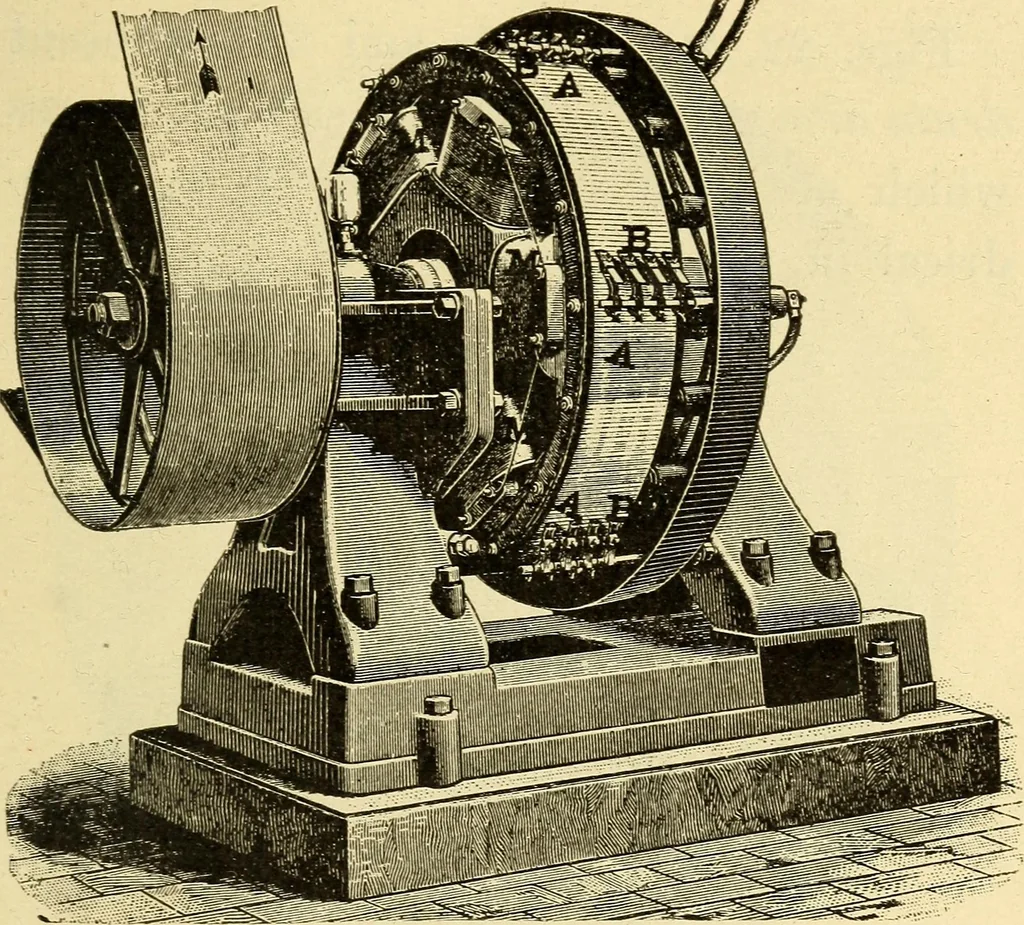 An illustration from The electric motor and the transmission of power, 1906, leaf 177