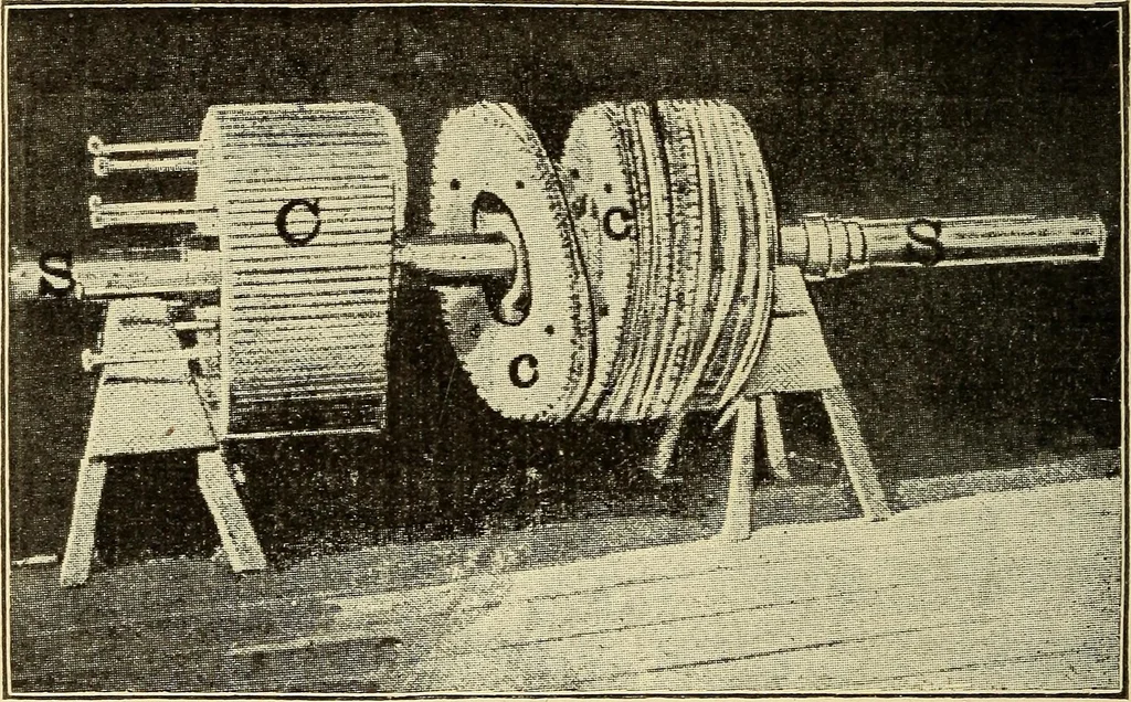 An illustration from The electric motor and the transmission of power, 1906, leaf 186