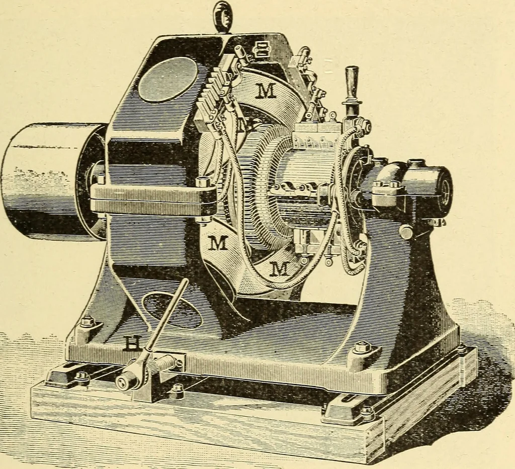 An illustration from The electric motor and the transmission of power, 1906, leaf 205