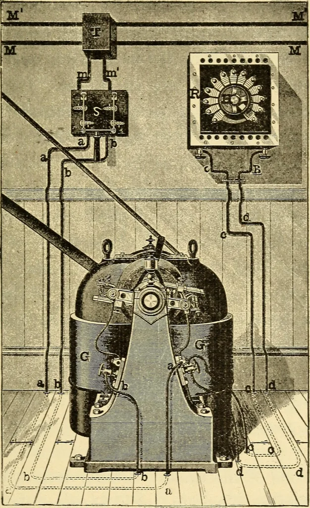 An illustration from The electric motor and the transmission of power, 1906, leaf 213