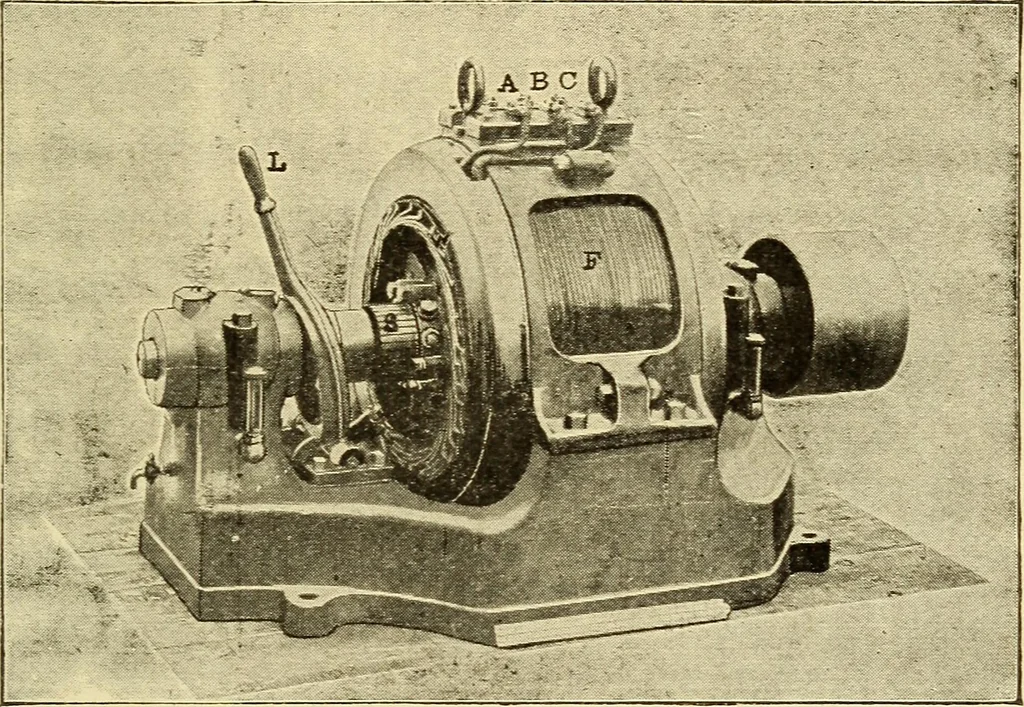 An illustration from The electric motor and the transmission of power, 1906, leaf 303