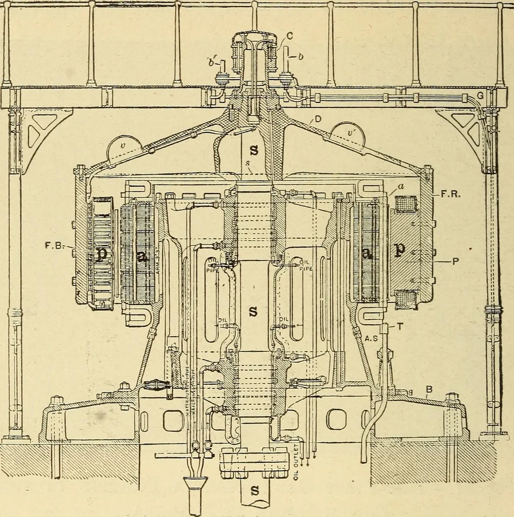 An illustration from The electric motor and the transmission of power, 1906, leaf 330