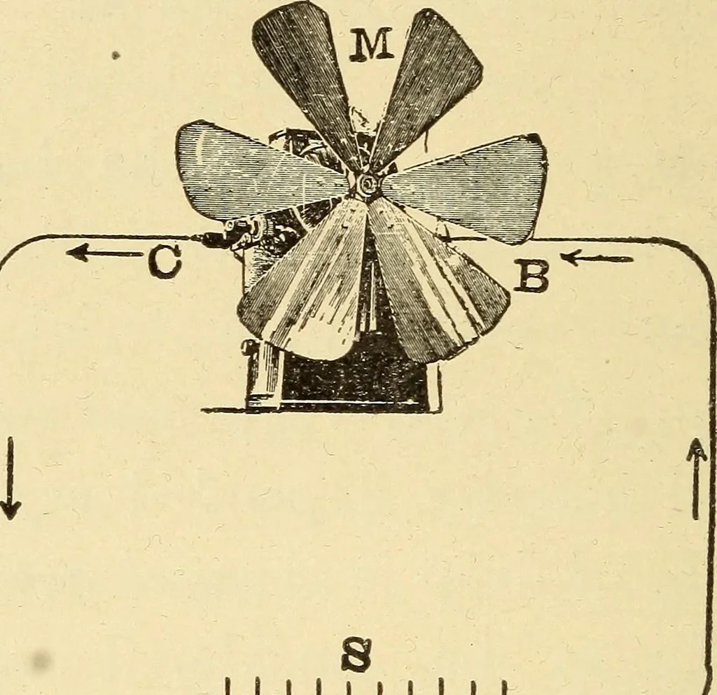 An illustration from The electric motor and the transmission of power, 1906, leaf 64