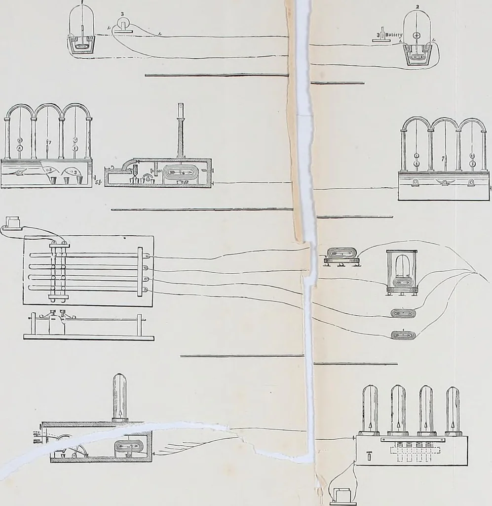 An illustration from The electric telegraph: was it invented by Professor Wheatston e?, 1856, leaf 241