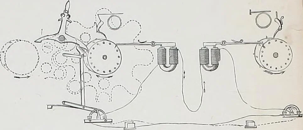 An illustration from The electric telegraph: was it invented by Professor Wheatston e?, 1856, leaf 243
