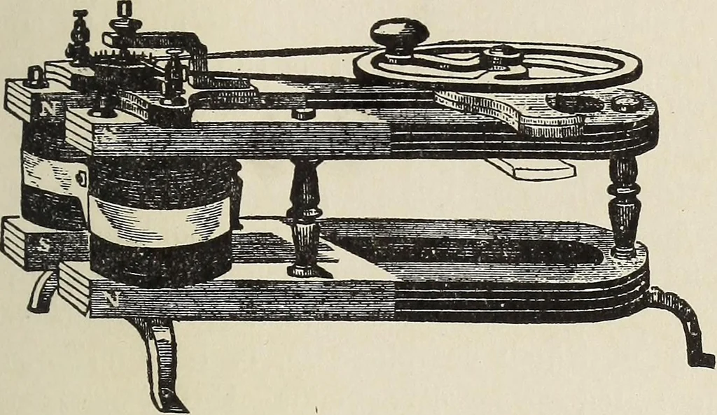 An illustration from Electric toy making for amateurs. This work treats on the making of electrical toys, electrical apparatus, motors, dynamos and instruments in general ... By T. O'Conor Sloane .., 1914, leaf 106
