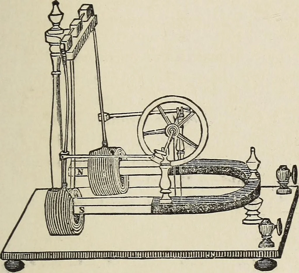An illustration from Electric toy making for amateurs. This work treats on the making of electrical toys, electrical apparatus, motors, dynamos and instruments in general ... By T. O'Conor Sloane .., 1914, leaf 48