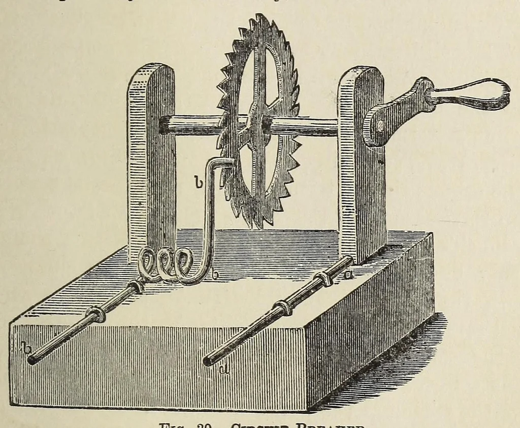 An illustration from Electric toy making for amateurs. This work treats on the making of electrical toys, electrical apparatus, motors, dynamos and instruments in general ... By T. O'Conor Sloane .., 1914, leaf 99