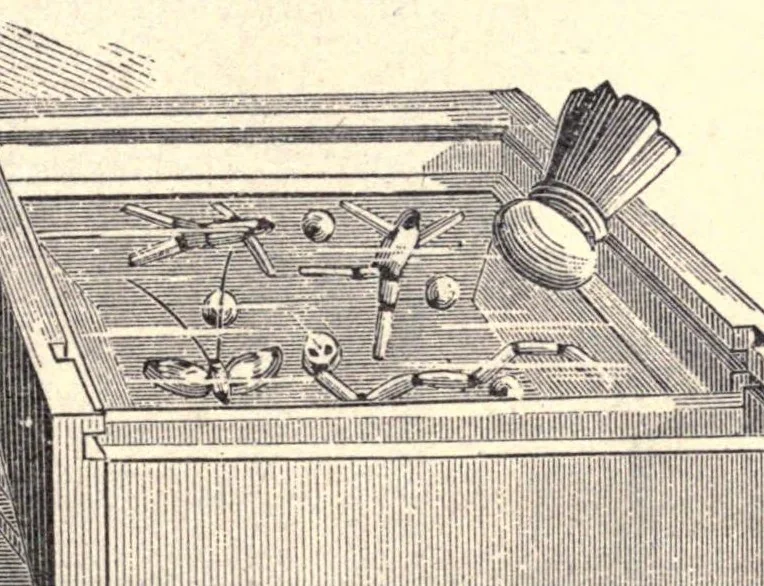 An illustration from Electric toy making for amateurs : including batteries, magnets, motors, miscellaneous toys and dynamo construction, 1897, leaf 121