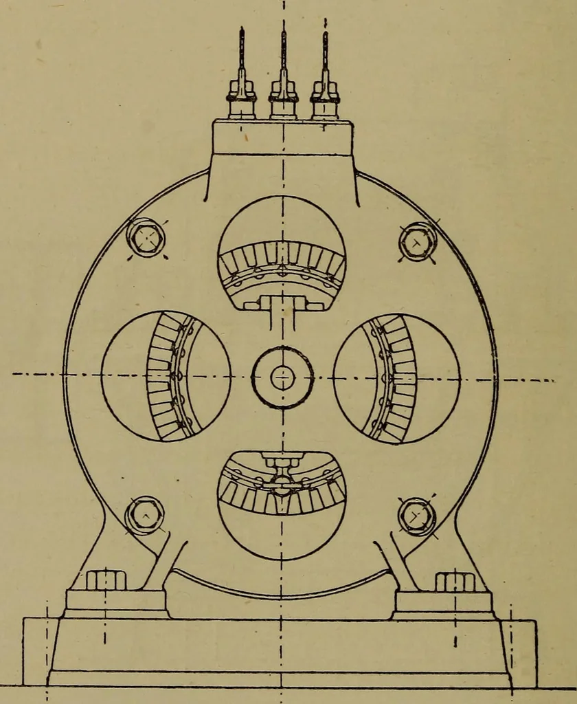 An illustration from Electric transmission of energy and its transformation, subdivision, and distribution. A practical handbook, 1894, leaf 455