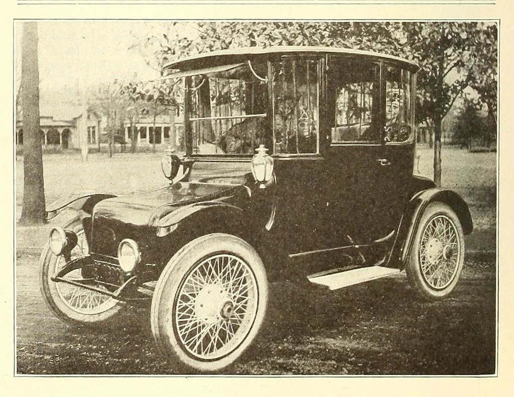 An illustration from Electric vehicles, 1911, leaf 46