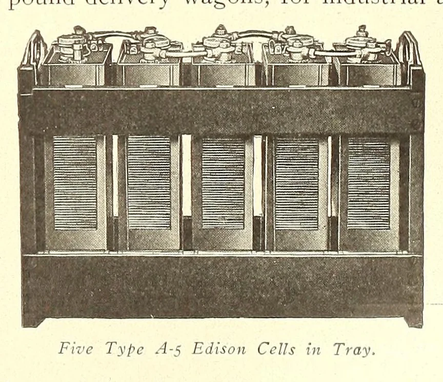 An illustration from Electric vehicles, 1911, leaf 181