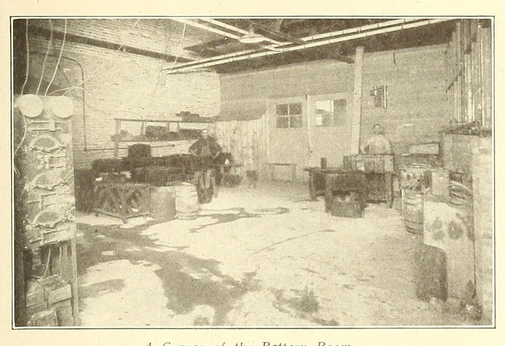 An illustration from Electric vehicles, 1911, leaf 191