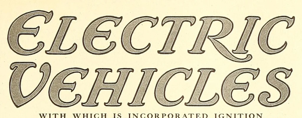 An illustration from Electric vehicles, 1911, leaf 99