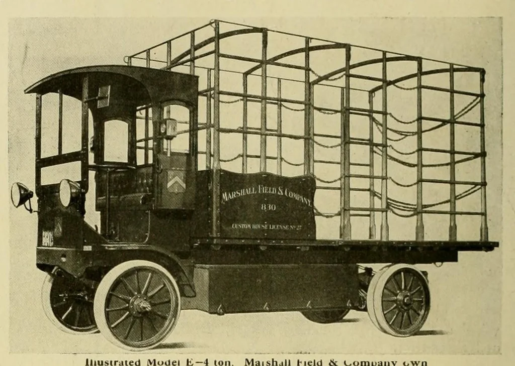 An illustration from Electric vehicles, 1911, leaf 98