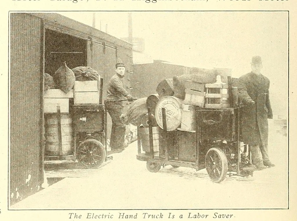 An illustration from Electric vehicles, 1911, leaf 204