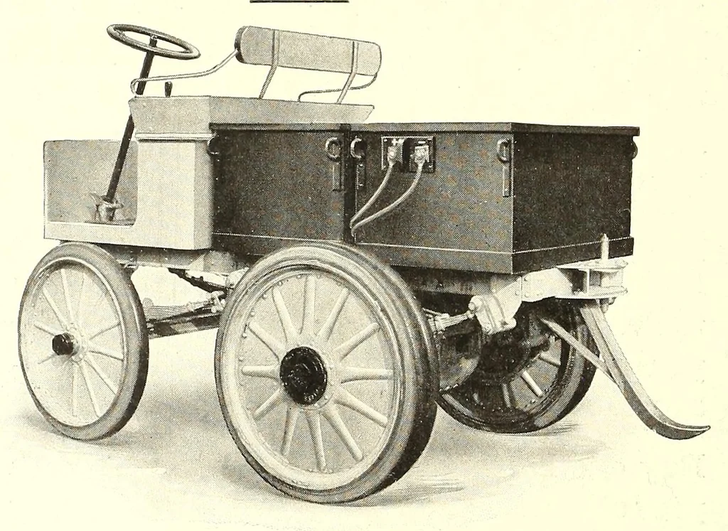 An illustration from Electric vehicles, 1911, leaf 52