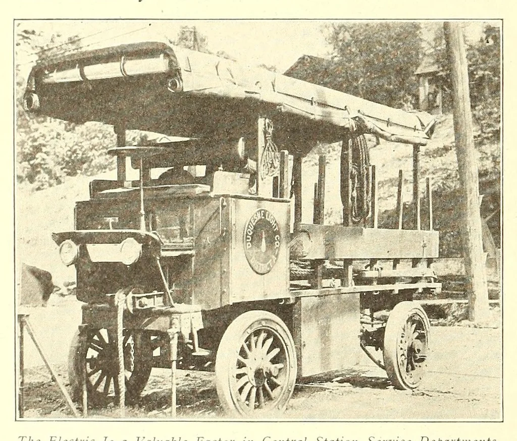 An illustration from Electric vehicles, 1911, leaf 62