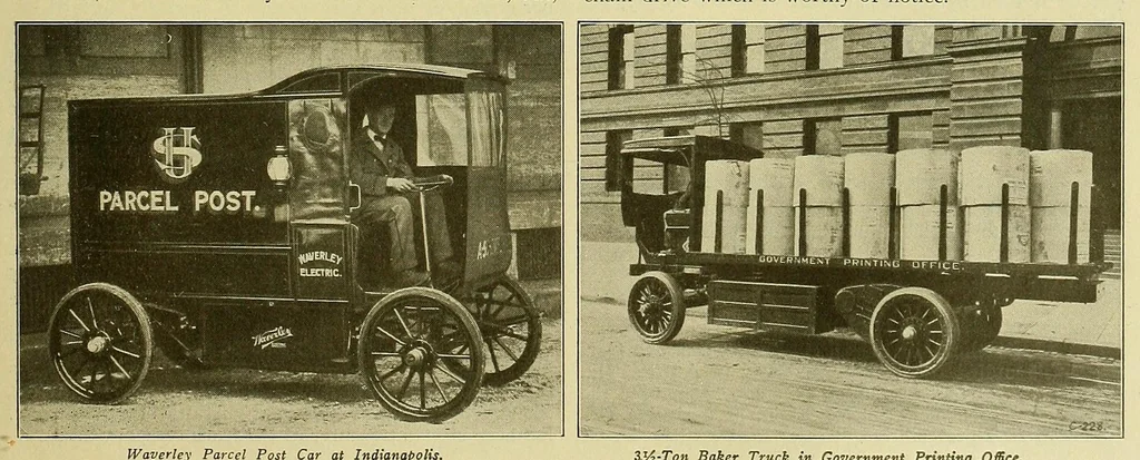 An illustration from Electric vehicles, 1911, leaf 155