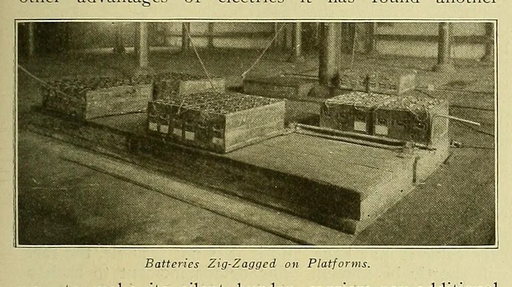 An illustration from Electric vehicles, 1911, leaf 177