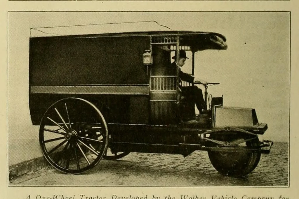 An illustration from Electric vehicles, 1911, leaf 56