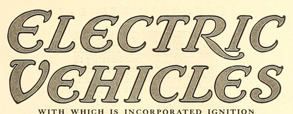 An illustration from Electric vehicles, 1911, leaf 191