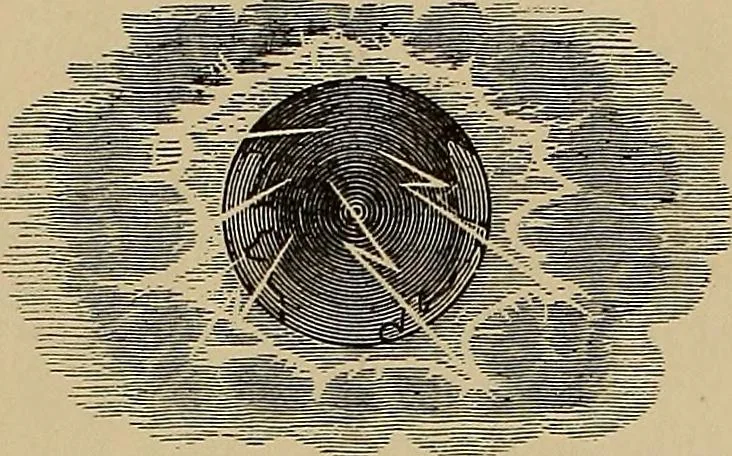 An illustration from Electro astronomical atlas ... with explanatory notes, questions and answers, 1874, leaf 28