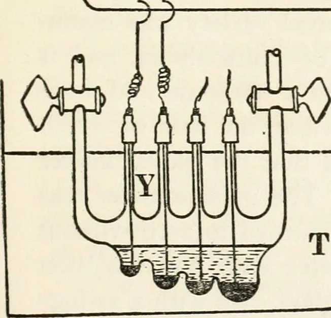 An illustration from Electrochemical investigation of liquid amalgams of thallium, indium, tin, zinc, cadmium, lead, copper, and lithium, 1909, leaf 26