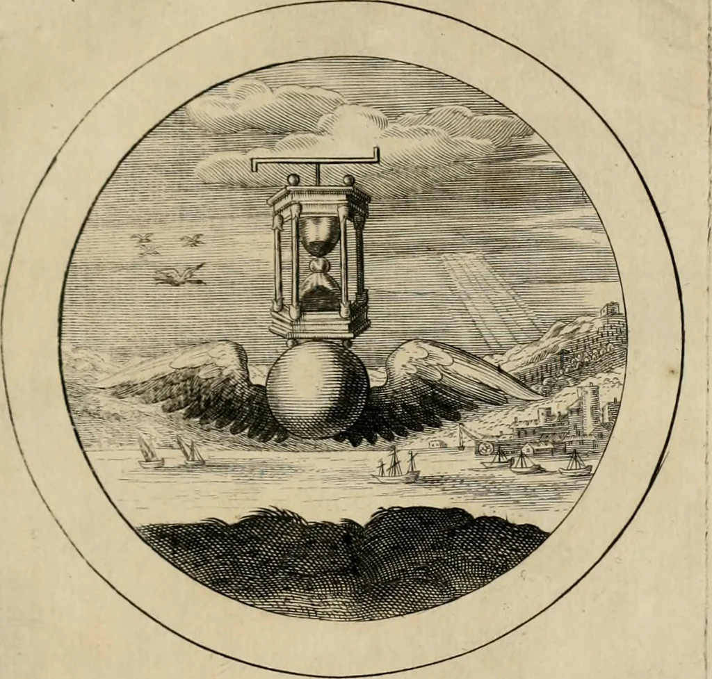 An illustration from Elegantissimorum emblematum corpusculum Latinis Belgicisque versibus elucidatum. Versameling van uytgeleesene sinne-beelden met latynse en nederduitse verklaringen in rym, 1696, leaf 80