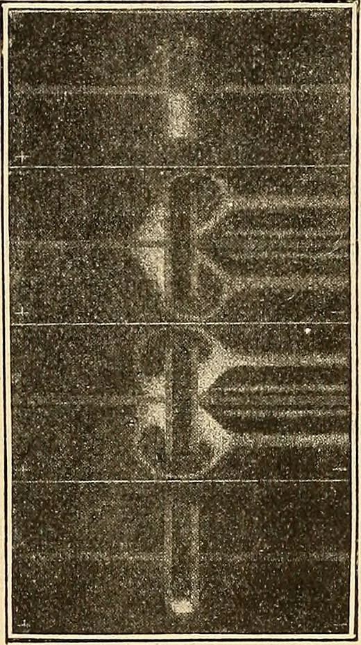 An illustration from Elektrizitäts-Durchgang in Gasen :, 1906, leaf 393
