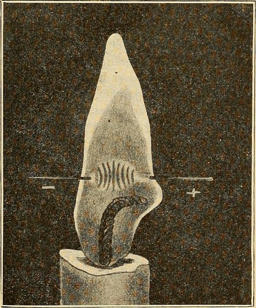 An illustration from Elektrizitäts-Durchgang in Gasen :, 1906, leaf 497