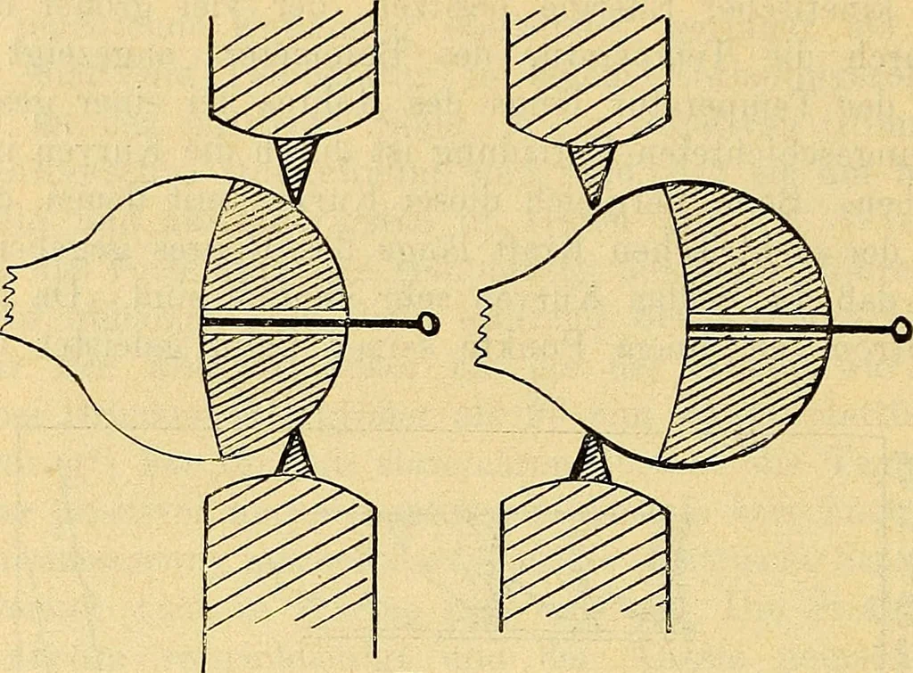 An illustration from Elektrizitäts-Durchgang in Gasen :, 1906, leaf 500