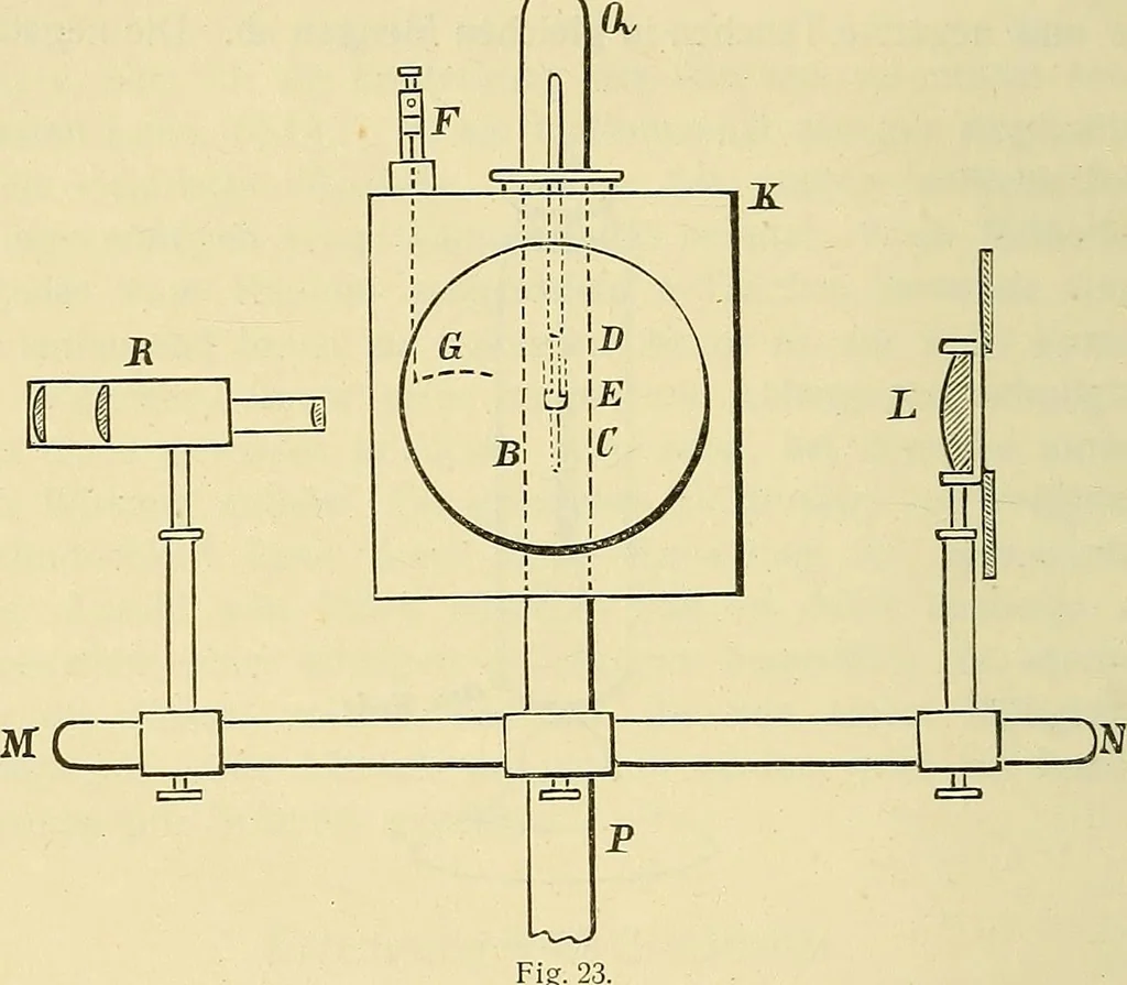 An illustration from Elektronen, oder, Die Natur und die Eigenschaften der negativen Elektrizität, 1907, leaf 174