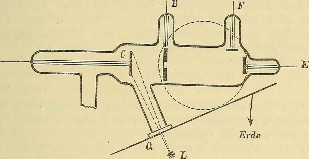 An illustration from Elektronen, oder, Die Natur und die Eigenschaften der negativen Elektrizität, 1907, leaf 73