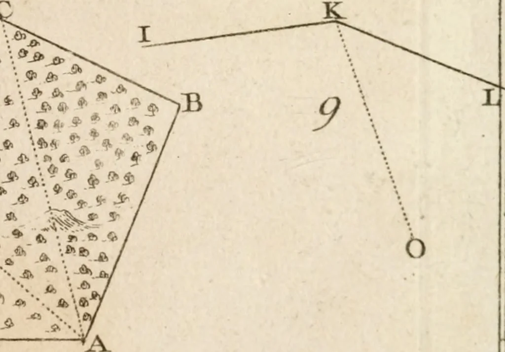 An illustration from Elemens de geometrie, 1741, leaf 102