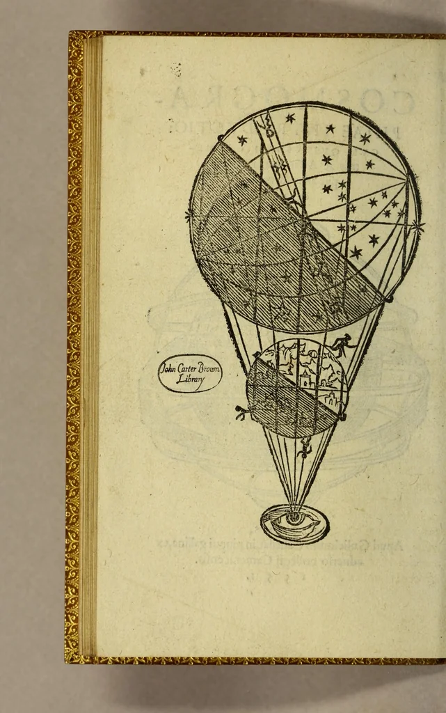 An illustration from Elementale cosmographicum : quo totius & astronomiæ & geographiæ rudimenta, certissimis breuissimiśque docentur apodixibus. : Recens castigatum & emendatum, figurísque &. annotationibus opportuniss. illustratum. Adiunximus huic libro Cosmographiæ introductio : cum quibusdam geometriæ ac astronomiæ principiis ad eam rem necessariis, 1551, leaf 82