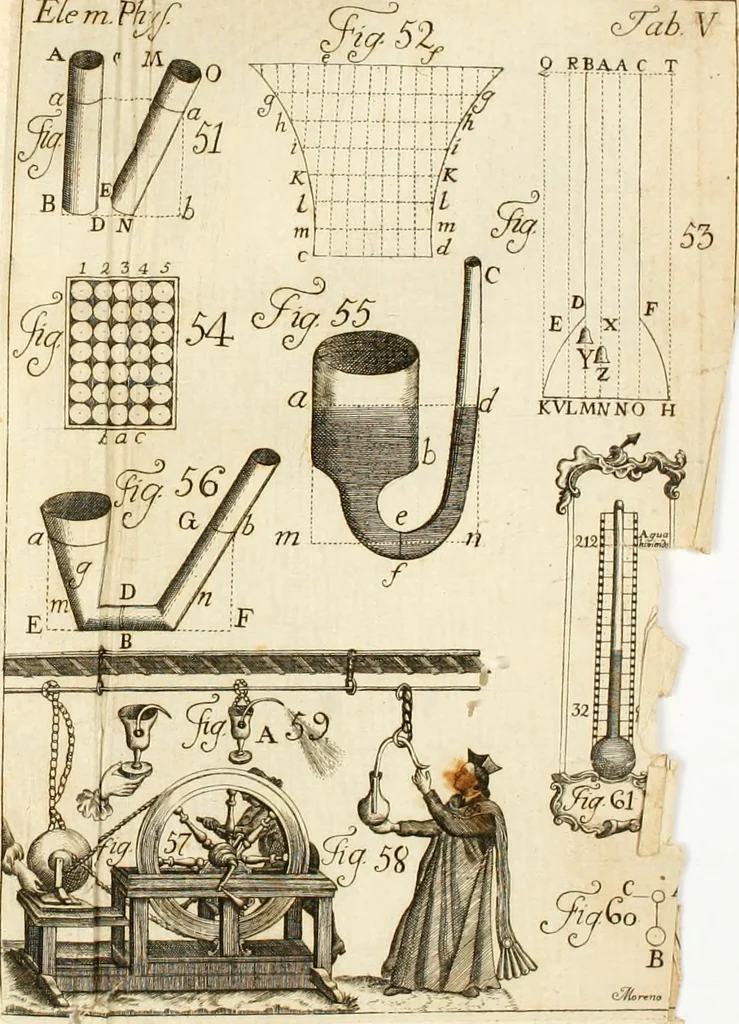 An illustration from Elementa recentioris philosophiae : ex melioris notae recentioribus philosophis, excerptum, congestum, adornatum, 1774, leaf 565