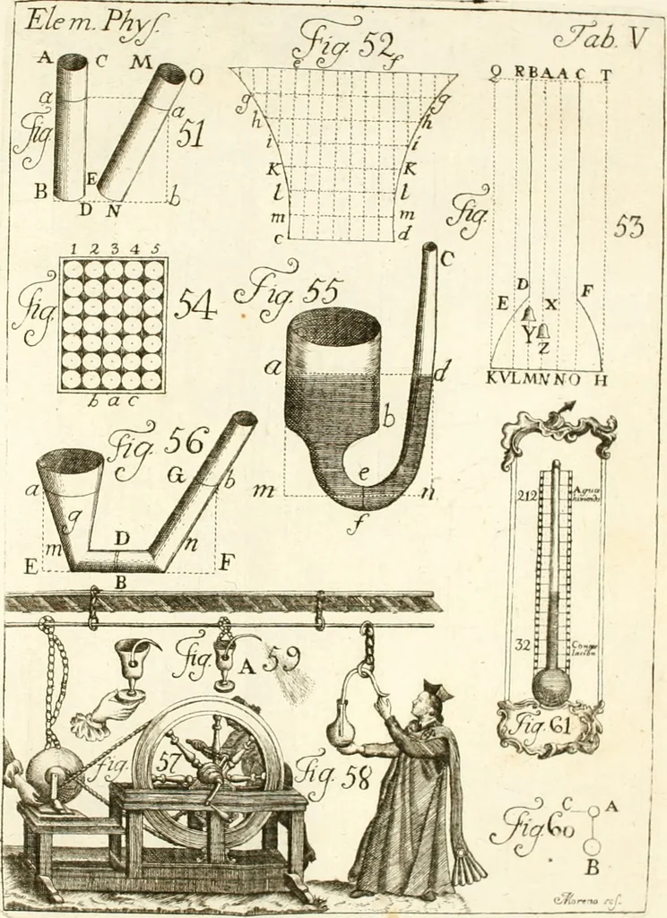 An illustration from Elementa recentioris philosophiae : ex melioris notae recentioribus philosophis, excerptum, congestum, adornatum, 1774, leaf 287