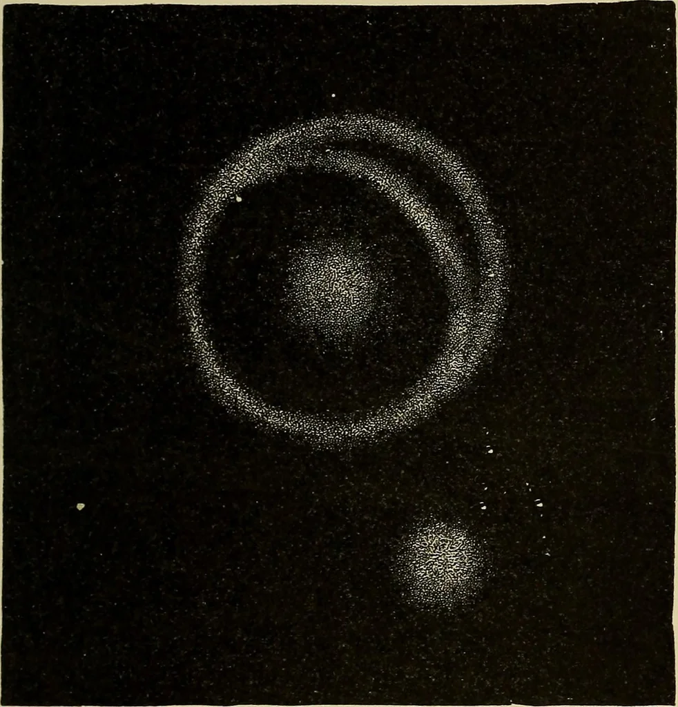 An illustration from Elementary astronomy; a beginner's text-book, 1899, leaf 420