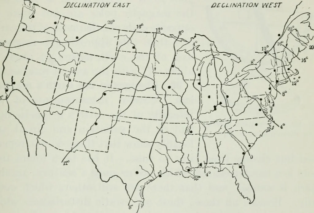 An illustration from An elementary book on electricity and magnetism and their applications, 1919, leaf 156
