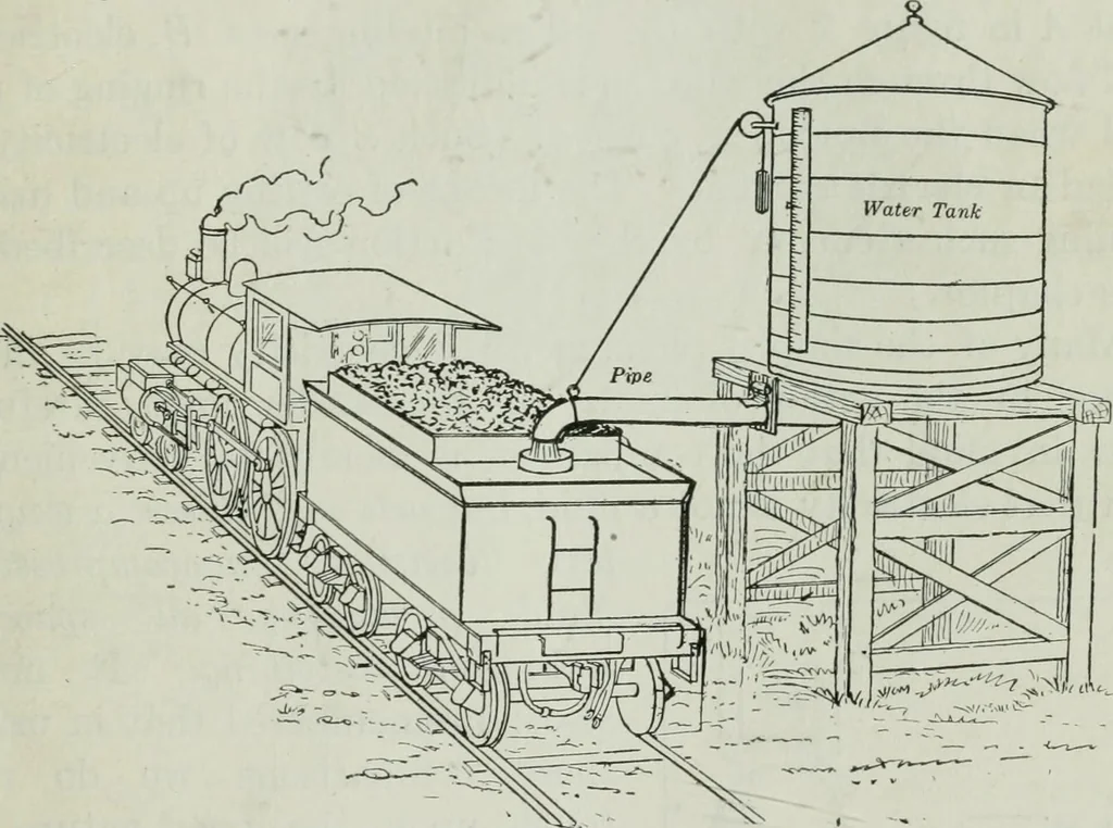 An illustration from An elementary book on electricity and magnetism and their applications, 1919, leaf 18