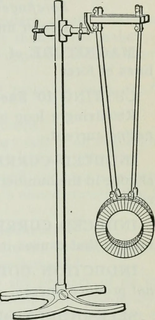 An illustration from An elementary book on electricity and magnetism and their applications, 1919, leaf 182