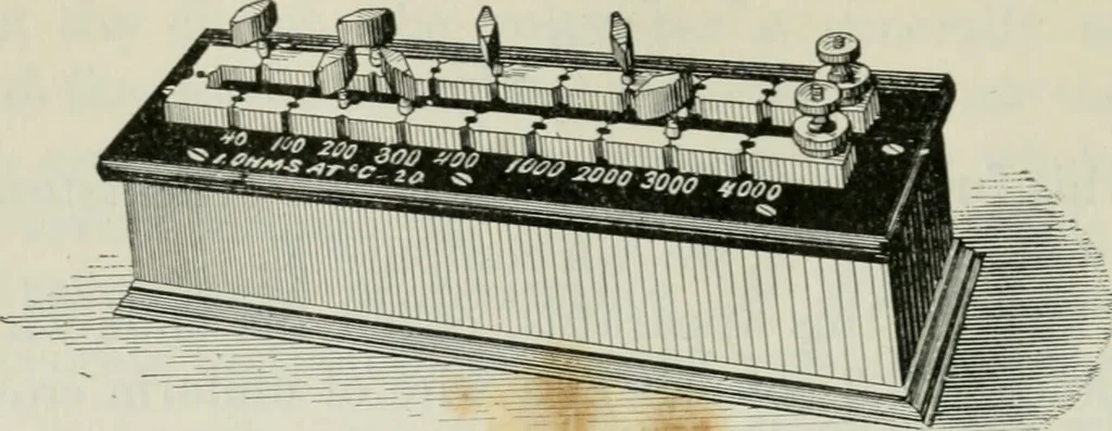 An illustration from An elementary book on electricity and magnetism and their applications, 1919, leaf 217