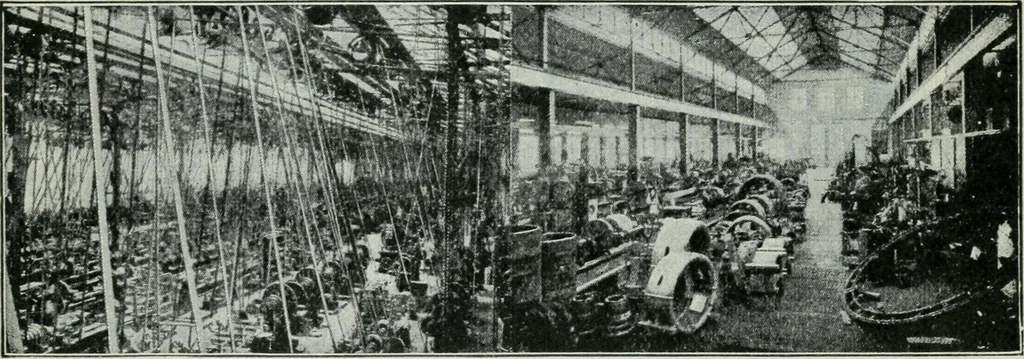 An illustration from An elementary book on electricity and magnetism and their applications, 1919, leaf 288