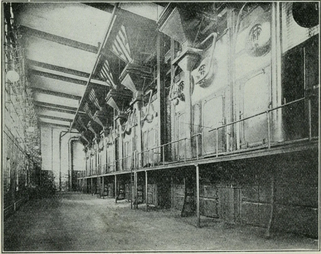 An illustration from An elementary book on electricity and magnetism and their applications, 1919, leaf 464