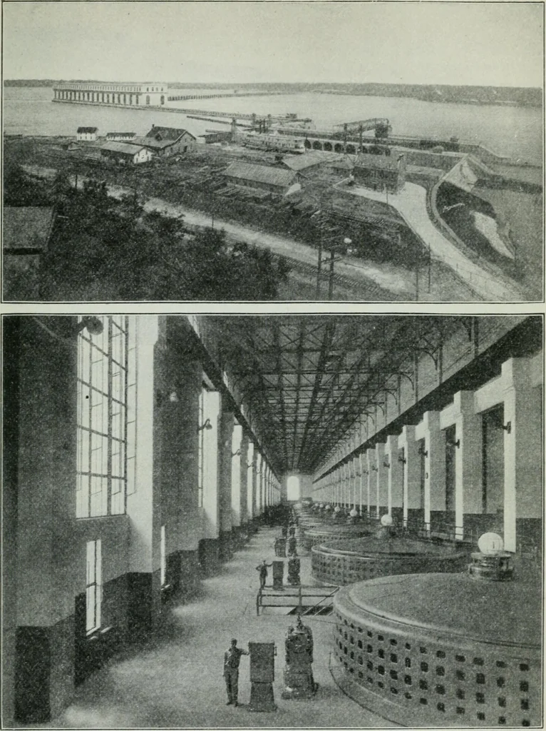 An illustration from An elementary book on electricity and magnetism and their applications, 1919, leaf 468