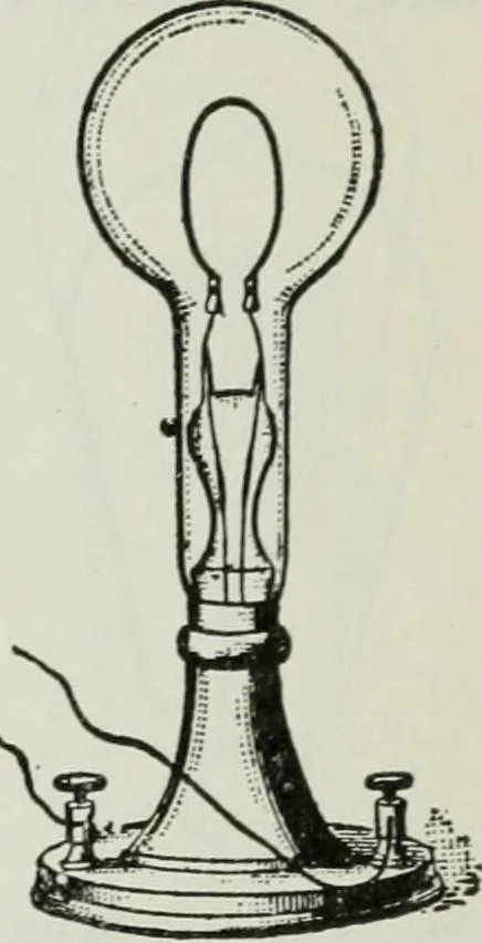 An illustration from An elementary book on electricity and magnetism and their applications, 1919, leaf 502