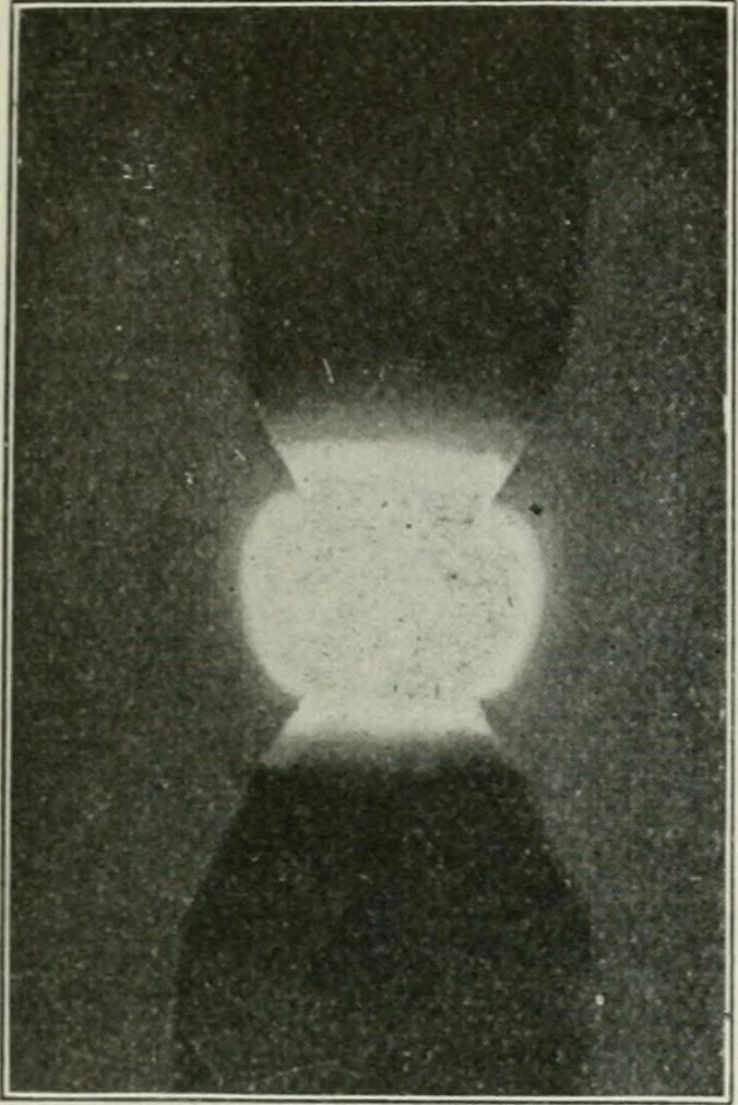 An illustration from An elementary book on electricity and magnetism and their applications, 1919, leaf 513